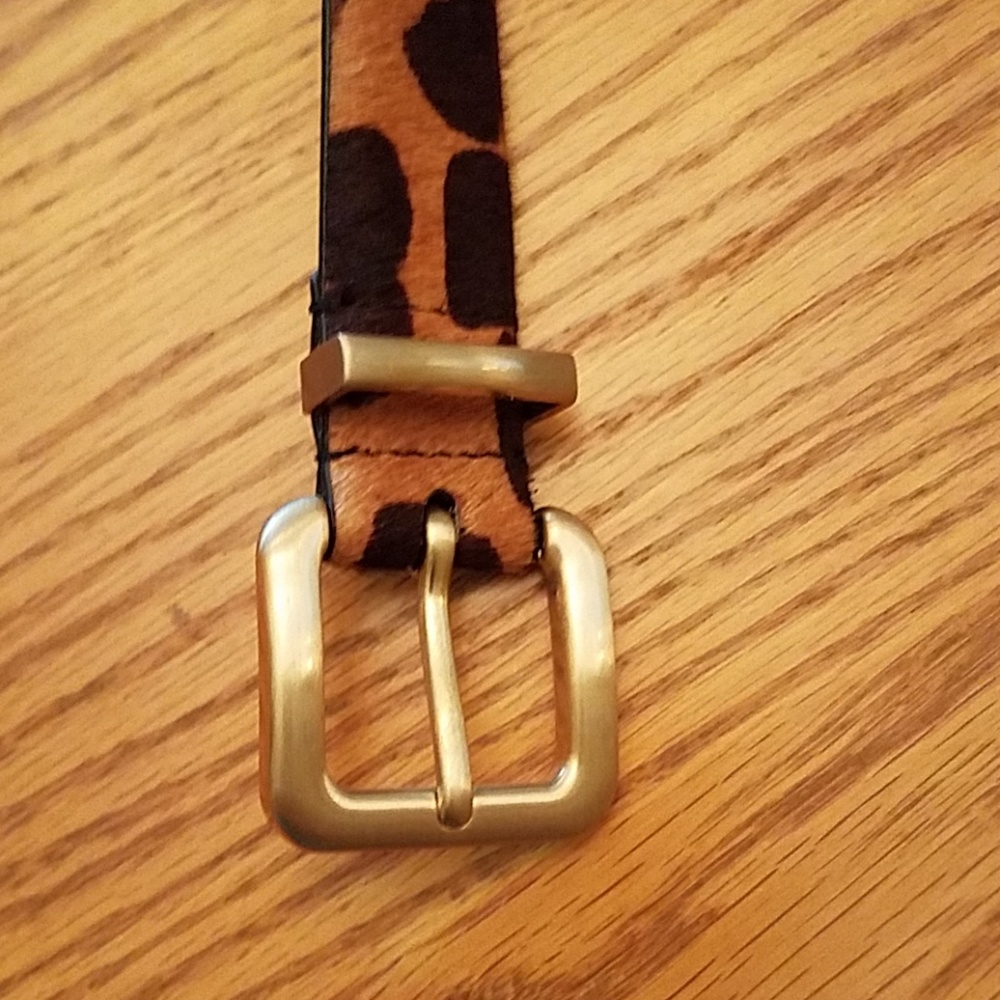 Talbots animal print belt